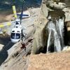 Klimmer zit twee dagen vast achter Californische waterval