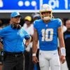 Stetson Bennett rallies Rams to 23-22 preseason win over Chargers, overcoming D-line interception