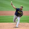Christian Yelich homers as the major league-leading Brewers beat the Nationals 8-2