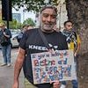 Free speech row as man arrested after holding sign that had words 'Palestine' and 'action' written on it outside Kneecap court hearing