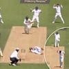 England star suffers nasty-looking injury during third Test against India at Lord's as he's forced to leave the field for treatment