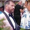 Nick Knowles and Katie Dadzie are MARRIED! Presenter, 62, ties the knot with lingerie boss bride, 34, who stuns in quirky blue and white floral wedding dress during six-figure ceremony
