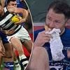 Footy superstar gets slammed by fans as he's caught eating a KEBAB in the middle of a match