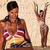 Maya Jama shows off her incredible figure in plunging swimsuit as she soaks up the sun in Ibiza