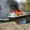 Man's horror as canal boat goes up in flames in just 20 minutes after he lets homeless stranger stay onboard alone
