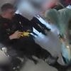 Armed police officer filmed kicking suspect in the head in Manchester Airport brawl denies aiming another stamp at him