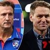Channel Seven star Kane Cornes lifts the lid on what was said when he had stunning sideline clash with AFL coach Luke Beveridge on live TV