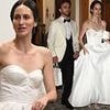 Jack P. Shepherd and his new wife  Hanni Treweek depart their wedding celebrations together at 1am alongside bleary-eyed guests
