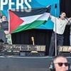 Bands boycott music festival after Irish group was hauled off stage following pro-Palestine chant and flag waving