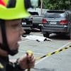 At least six dead as gunman goes on rampage through Bangkok food market before killing himself
