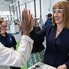 So what's there to high-five about now, Ms Reeves? Critics blast Chancellor's tax and spend plans - as it emerges the economy SHRANK by 0.03 per cent