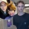 Iconic supermodel's son shows he's inherited her chiseled looks as he's marched into court on assault charges