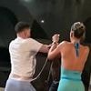 Shocking moment Brits cheer as two men engage in street brawl while woman begs them to stop in latest violent scene involving Brits to spark anger in Tenerife