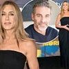 Jennifer Aniston stuns in black as she's supported by boyfriend Jim Curtis at The Morning Show premiere