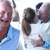 Sting is seen kissing Bruce Springsteen's wife in Italy during power lunch with Steven Spielberg