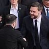 JD Vance shakes Zelensky's hand at Pope Leo's inauguration mass after war of words between pair and US Vice President