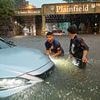 Two die trying to escape biblical New Jersey floods that turned roads into rivers in a matter of seconds