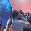 Liverpool fans get revenge against Everton pranksters by turning the air red during Goodison Park farewell