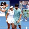 De chemie spat ervan af: Alcaraz en Raducanu amuseren zich rot tijdens gemengd dubbel op US Open