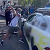 LA burns on camera: Most shocking videos of city riots show police cars pelted with rocks, van driven into crowd, a reporter getting SHOT and mindless destruction