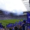 Waar vroeger grote vrachtschepen aanmeerden, staat nu het nieuwe stadion van Everton