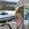 Dad turns 1970s private jet into holiday home - and it still has the original cockpit