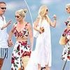 Princess Diana's niece Lady Kitty Spencer, 34, stuns in a floral co-ord as she holidays with rarely-seen husband Michael Lewis, 66, and her mother Victoria Aitken, 60, in Saint Tropez