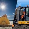 Vrouw doodgereden door bulldozer terwijl ze zont op Italiaans strand, toeristen zien het gebeuren