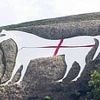 Historic white horse landmark is altered so it features a St George's Cross as 'Operation Raise the Colours' continues across the UK