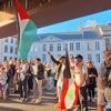 Vreedzaam protest tegen de genocide in Gaza onder Stadshal in Gent