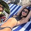 Amy Jackson displays her incredible figure in a skimpy black bikini as she canoodles with shirtless Ed Westwick during family holiday in Capri