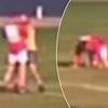 See the disgraceful moment a grown man allegedly punches a teenager in the throat - leaving the youngster struggling to breathe