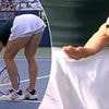 The bizarre moment tennis star saves a bug on the court - only for it to be SQUASHED just seconds later