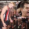 Footy's grumpiest coach is caught on video in wild act as he parties with team after record-breaking win