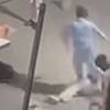 Moment two British tourists brawl in the street before they have to be pulled apart by locals in Turkish holiday resort