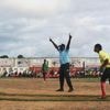 In Liberia's version of baseball, there are no bats and no men