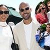 Rochelle Humes is the epitome of chic as she joins husband Marvin, Sir David Beckham, Eddie Redmayne with wife Hannah Bagshawe, and of course - Cliff Richard on day 1 of Wimbledon