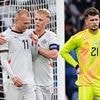 Poor Cieran Slicker... Scotland boss Steve Clarke is responsible for throwing the young keeper into a game he clearly wasn't ready for after only nine minutes of action this season