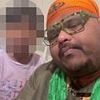 Chilling moment accused killer parades his kids for the camera just moments after he allegedly murdered their mum in the next room