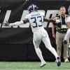 Brooks scores on interception return as Ward has mixed results in Titans' 23-20 win over Falcons