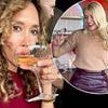 Myleene Klass and Holly Willoughby chug champagne together during boozy birthday bash at exclusive London restaurant after snubbing the NTA awards