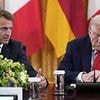 Trump takes playful swipe at Emmanuel Macron as he debuts oddly dyed hair for crucial White House talks