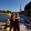 The Seine in Paris is open for swimming. Residents embrace it as temperatures soar