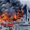 Moment Tomorrowland stage goes up in flames and is destroyed by inferno just days before festival is set to start