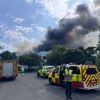 Hevige brand in leegstaande hangar in Anderlecht: brandweer is massaal ter plaatse