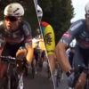 Zó close zag u een sprint nog nooit: straffe video toont hoe fel Jasper Philipsen moest wringen en slalommen op weg naar zege