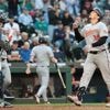 Rutschman's homer and Kjerstad's 2-run triple send Orioles past Mariners 3-2 for 5th straight win