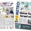 The Papers: 'Qatar fury' and 'Trump condemns Israeli air strike'