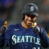 Raleigh homers twice, struggling Rangers held to three hits in Mariners' 13-1 win