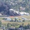 Brand na botsing tussen twee vliegtuigen tijdens landing op luchthaven VS, twee inzittenden lichtgewond